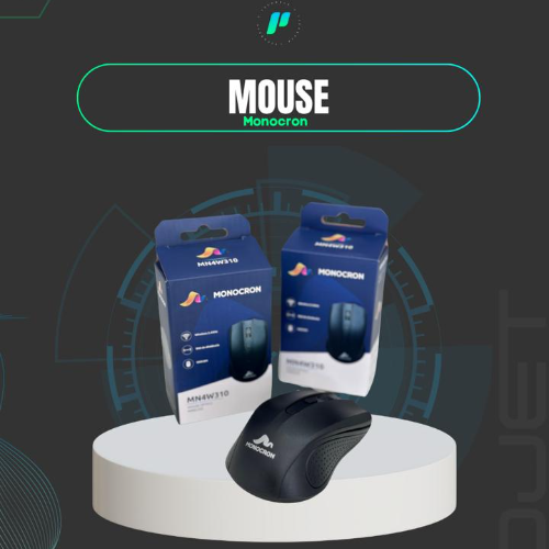 Mouse Sem Fio Monocrom 