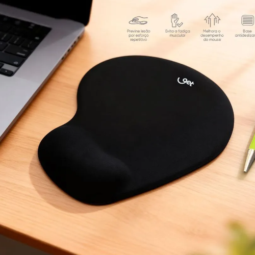 Mousepad Get Comfort com Apoio em Gel
