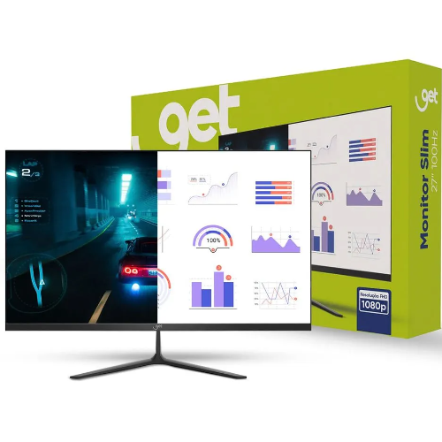 Monitor Office Slim 27" Get LED VA Full HD 100Hz, 5ms, HDMI, VGA