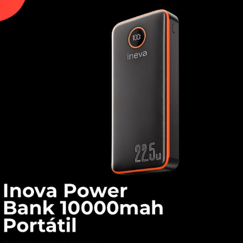 🔋 Power Bank Inova 10000mAh Portátil