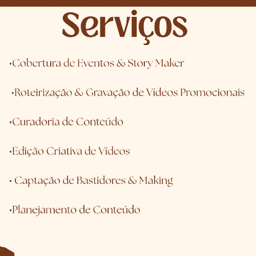 Serviços 🤎