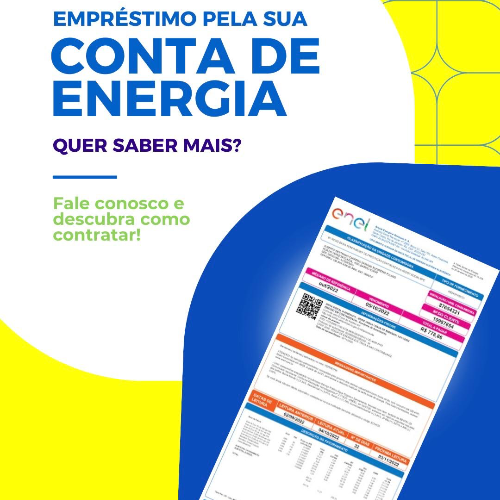 Crédito na conta de energia.